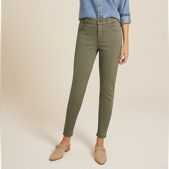 Maurice’s Green High Waisted Jeggings Size 18 Reg (Hemmed to Petite Length) - Picture 3 of 13